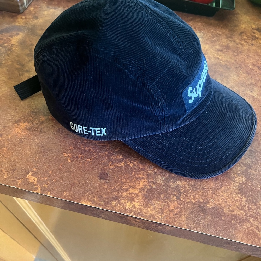 Supreme Navy Corduroy Cap GORTEX